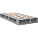  The Living Store Posteljni okvir siva sonoma 75x190 cm inženirski les - Posteljni Okvir, (21497843) | Shoptok.si
