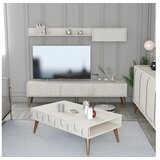 Hanah home Set TV komoda i klub sto Lyon 3, 4 komada, Krem | Eponuda.ba