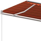  Automatska tenda sa stupovima 4 x 3 m narančasto-smeđa | shoptok.hr