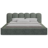 Makamii Zelena oblazinjena zakonska postelja s prostorom za shranjevanje z letvenim dnom 180x200 cm Mano – | Shoptok.si
