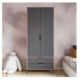Hanah home Ormar Aden Drawes, 80 x 192 x 45 cm, Antracit Cijene