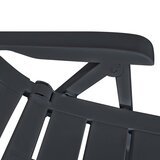  Podesive vrtne stolice 4 kom plastične antracit | shoptok.hr