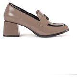 Shelvt Taupe heeled shoes | shoptok.hr