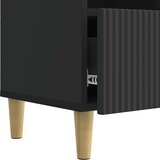 TV omarica s predalom Črna 102 x 34,5 x 50 cm Inženirski les, (5000238888) | Shoptok.si