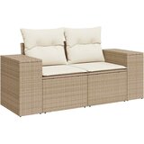  6-dijelni set vrtnih sofa s jastucima bež od poliratana bagrem | shoptok.hr