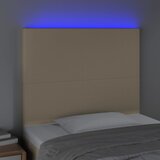  LED uzglavlje krem 80x5x118/128 cm od tkanine | shoptok.hr