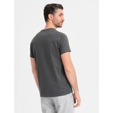Ombre Men's classic cotton BASIC T-shirt - graphite | shoptok.hr