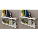 Maison Chic 4 kosi Stenske Police - Viseče police 80 cm bele barve, (21794172) | Shoptok.si