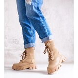 Gemre Beige ankle boots with elastic upper Zogba | Shoptok.si