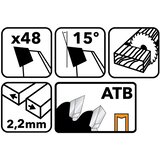 Powermat list kružne pile za drvo 160 x 20 mm, 48 zuba | shoptok.hr