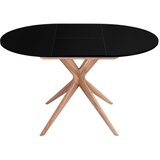 Ragaba Okrogla raztegljiva jedilna miza z dodatno ploščo ø 90 cm Jubi – | Shoptok.si