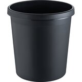 Helit koš za papir, iz umetne mase, prostornina 30 l, VxØ 405 x 350 mm, črn, de 5 kosov | Shoptok.si