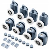  8x PVC + inox zamjenski kotači za tuš kabinu | shoptok.hr