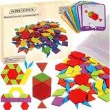 Kruzzel logička slagalica Geometrijski oblici, 155 drvenih dijelova | shoptok.hr