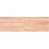  Zidna polica svjetlosmeđa 160x50x(2-4) cm obrađena hrastovina | shoptok.hr