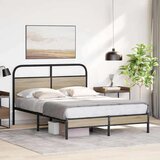  Posteljni okvir brez vzmetnice 135x190 cm dim. hrast inž. les, (21609861) | Shoptok.si