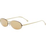 Fendi First Crystal Yellow Oval Sunglasses ONE SIZE (54) Zlata/Rjava Cene