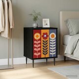  Noćni ormar ESSEN Crni hrast 36 x 33 x 51 cm Konstruirano drvo | shoptok.hr