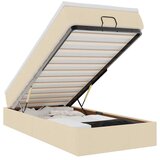  Otomanski okvir kreveta s madraca krem 100x200cm od tkanine | shoptok.hr