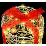 Dekoracija Poklon Kutije 3 pcs Topla bijela 20 x 20 x 21 cm | shoptok.hr