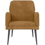  Fotelja smeđa 62x79x79 cm baršunasta | shoptok.hr