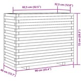  Vrtna sadilica voštano smeđe boje 90 x 40 x 72 cm od borovine | shoptok.hr