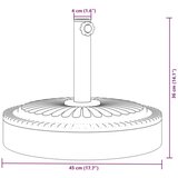  Baza suncobrana za stupove Ø 38/48 mm 25 kg okrugla | shoptok.hr