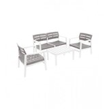 ProGarden Garnitura Surabaya antracit/bijela (STO+2 STOLICE+SOFA) | Eponuda.ba