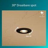 Philips ugradno svetlo peridot 1xGU10/7W/230V crno | Eponuda.com