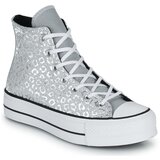 Converse Visoke superge CHUCK TAYLOR ALL STAR LIFT AUTHENTIC GLAM HI Srebrna | Shoptok.si