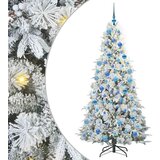 vidaXL Umetno Zložljivo Božično Drevo Zelena 180 cm PE in PVC | Shoptok.si
