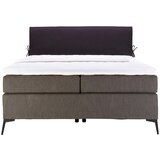 Hom`in POSTELJA BOXSPRING 120 cm x 200 cm , tekstil antracit, črna | Shoptok.si
