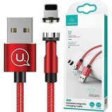 Usams KABEL MAGNETYCZNY U59 LIGHTNING 2.1A FAST CHARGE 1M PLECIONY CZERWONY/RED SJ472USB02 (US-SJ472) REGULOWANY KĄT, (21980510) | Shoptok.si