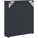  Kupaonski ormarić s ogledalom i LED svjetlom sivi 45x13x52 cm | shoptok.hr