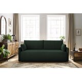 Bobochic Paris Temno zelena raztegljiva sedežna garnitura iz rebrastega žameta 211 cm Marcel – | Shoptok.si