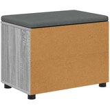  Klupa za hodnik s jastukom Sivi Sonoma 60 x 38 x 46 cm | shoptok.hr