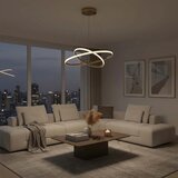  led luster na sajli diana LED/44W/230V 4000K prečnik 59 cm zlatna | Eponuda.com