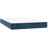 Box spring krevet s madracem tamnoplavi 120 x 200 cm baršunasti | shoptok.hr