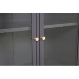 Venture Home vitrina Bakal 85 × 40 × 85 cm, svijetlosiva | shoptok.hr