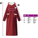  Deka majica s kapuljačom Bordeaux Crvena L Flis i flanel | Eponuda.ba