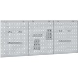  Pločice 3 kom s 15 dodataka siva 50x60 cm čelična | shoptok.hr