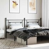  Metalno zamjensko uzglavlje crno 193 cm | shoptok.hr