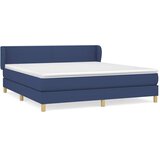  Krevet s oprugama i madracem plavi 160x200 cm od tkanine | shoptok.hr