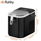 Ruhhy 27708 aparat za izdelavo ledu 1,2 L, 12 kg/24 h, 2 velikosti kockic – črn | Shoptok.si