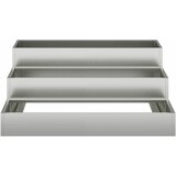  Vrtna saksija Srebrno 90 x 90 x 35 cm Cinkani čelik | shoptok.hr