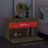 TV ormarići s LED svjetlima 2 kom boja hrasta 60 x 35 x 40 cm | shoptok.hr