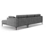 Micadoni Siva kotna sedežna garnitura (desni kot/z ležalnikom) Bemy – | Shoptok.si