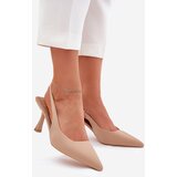 Boto Beige Stiletto Heels Women's Sandals Lunira | Eponuda.ba