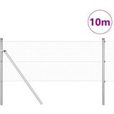  Zavarena Žičana Ograđa sa 7 Stupova 0.6x10 m Cinkovani Čelik | shoptok.hr