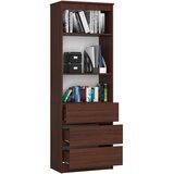 AKORD Regal, 3 Predali In 2 Polici, Wenge, (5000332549) | Shoptok.si
